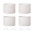 Emitto Lamp Shade 4pc Linen Drum E26 E27 with E14 Ring for Home Decor Beige-2109799596627267585