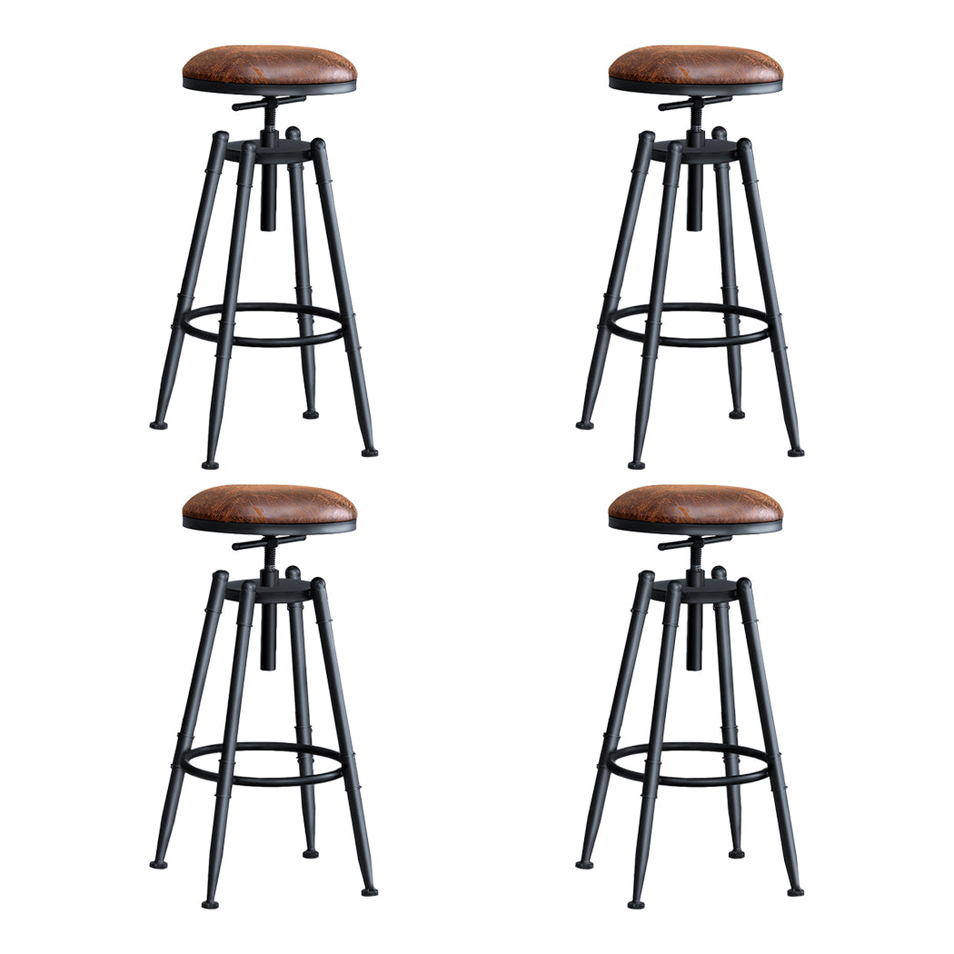 Levede 4x Bar Stools Industrial Kitchen-2006733237564608512