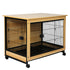 PaWz Wooden Wire Dog Kennel Side End L Large-2018816896866062336