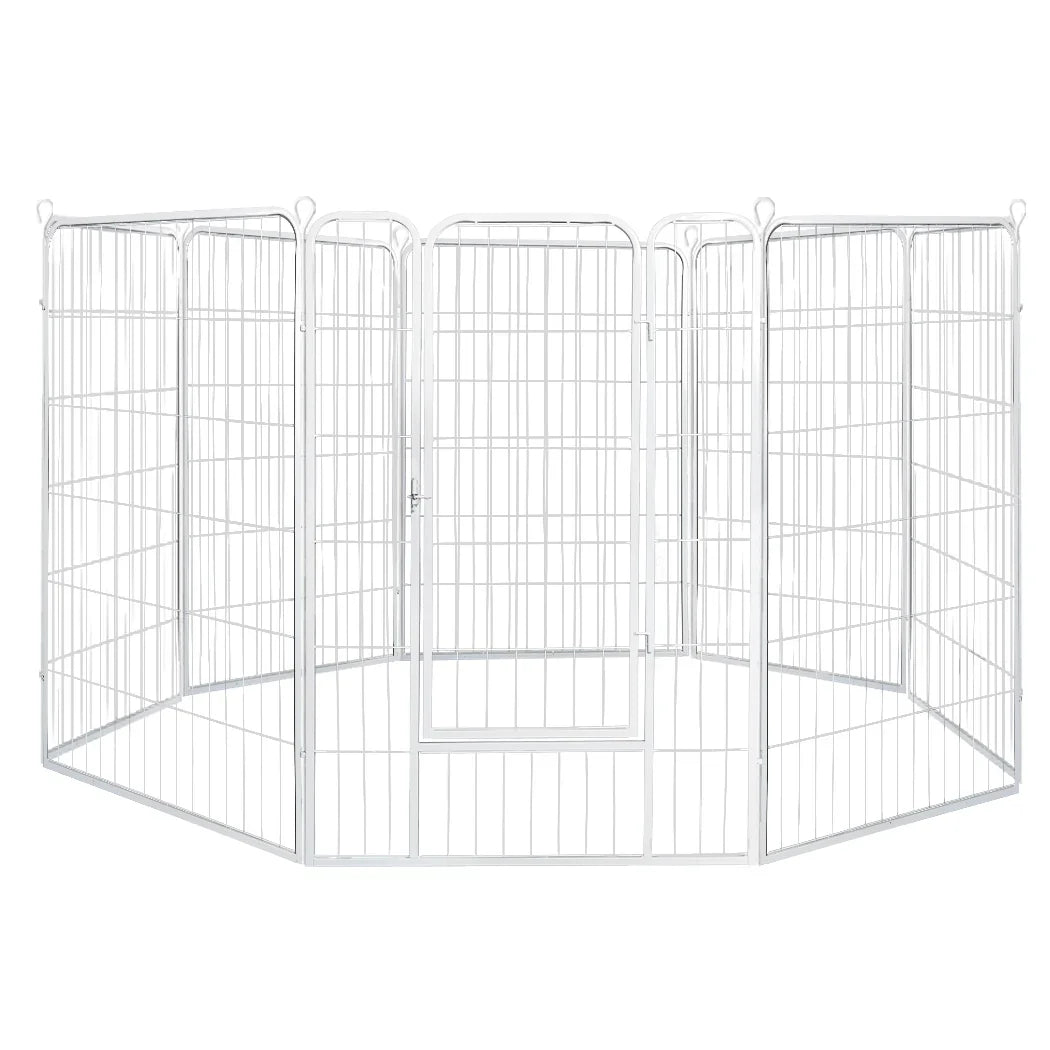 PaWz 8 Panel 32'' Pet Dog Playpen Puppy White 2.5kg Mackerel & Lamb-2018816894563389440