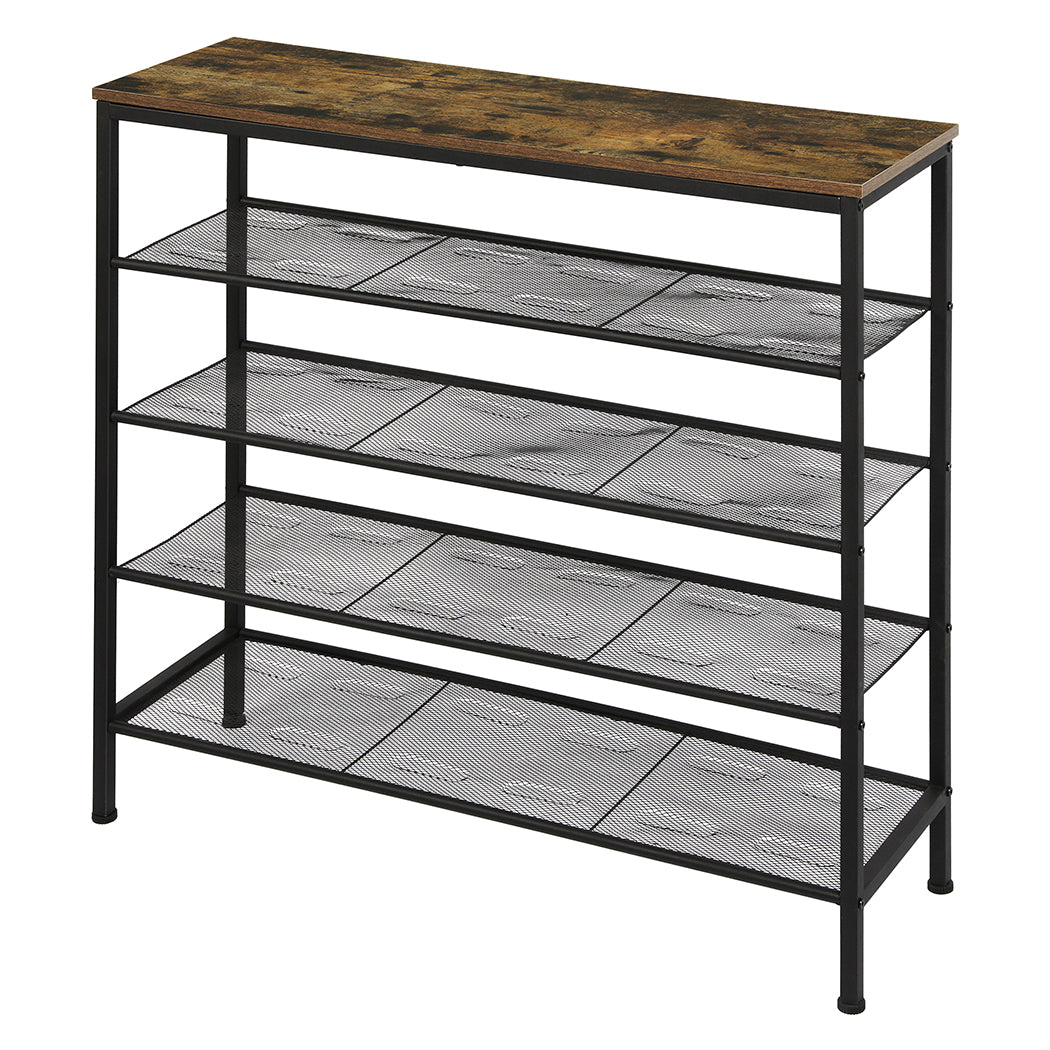 Levede 5-Tier Shoe Rack Storage Cabinet 100cm Wide-1864183516602961920