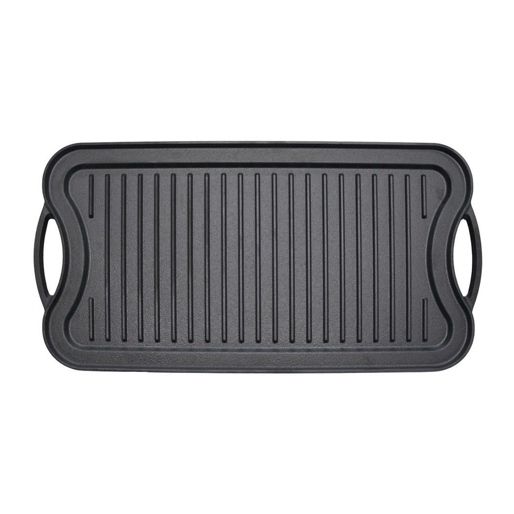 Toque 50.5cm Reversible Cast Iron Griddle Pan Non-Stick-2011971111960580096