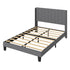 Levede Metal Wooden Bed Frame Double Panel Plush Upholstered Soft Headboard Grey-2050056770482737152