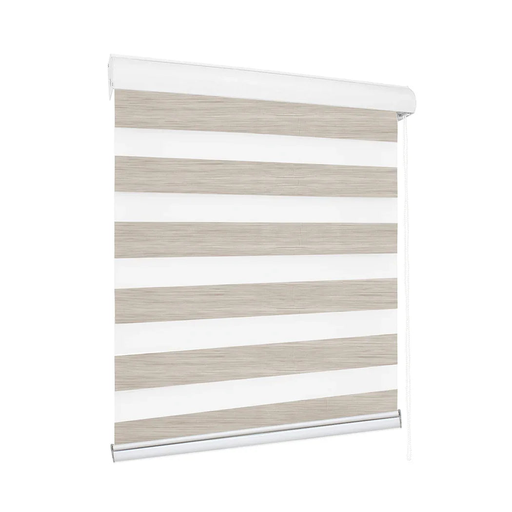 Marlow Blackout Zebra Roller Blind Curtains 90x210 Beige-2018816733699248128