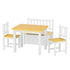 Bopeep Kids Table and Chairs Set Wooden Study Play 4PCS-1919892815270252544