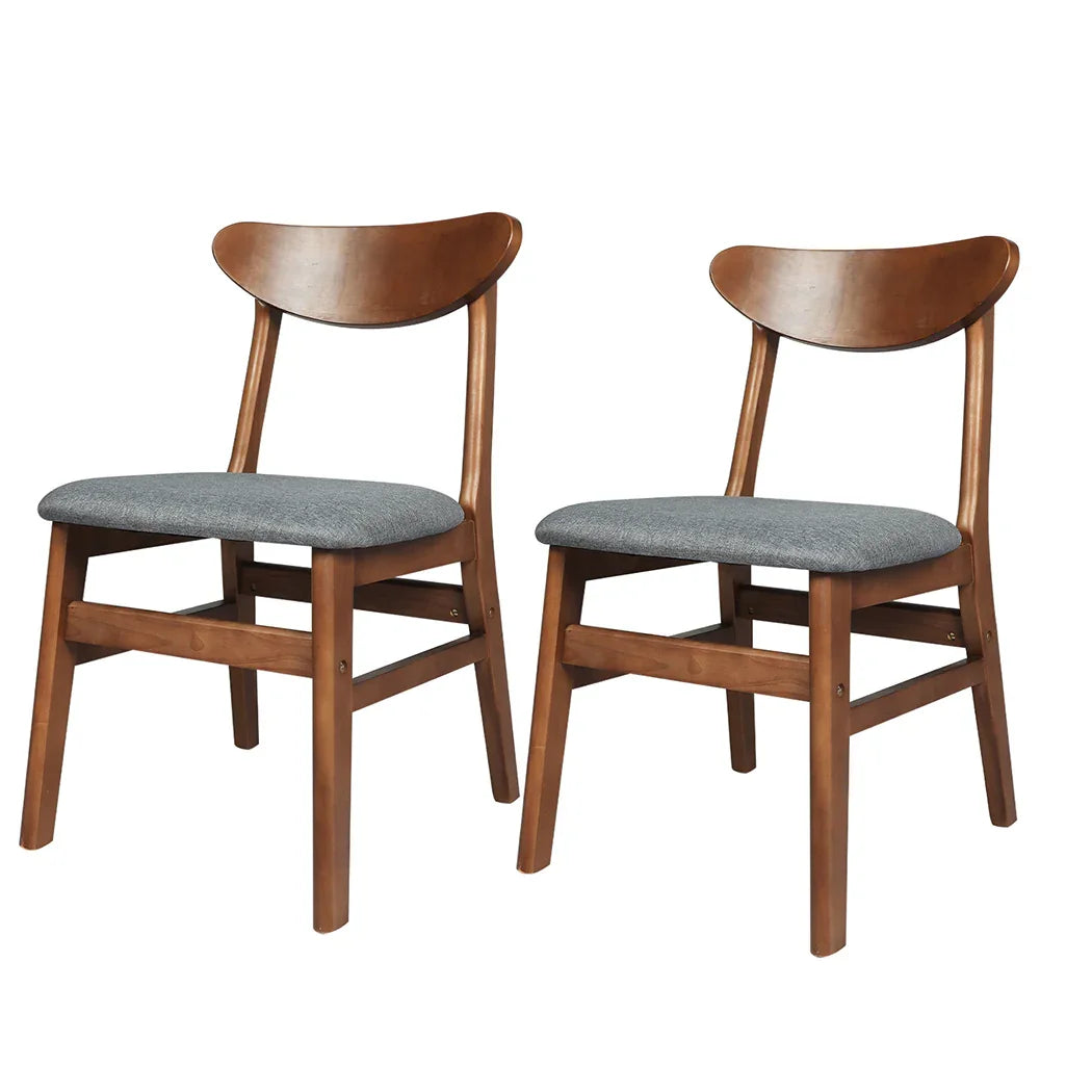 Levede 2xDining Chairs Kitchen Chair Brown 2Pack-2018816901869867008