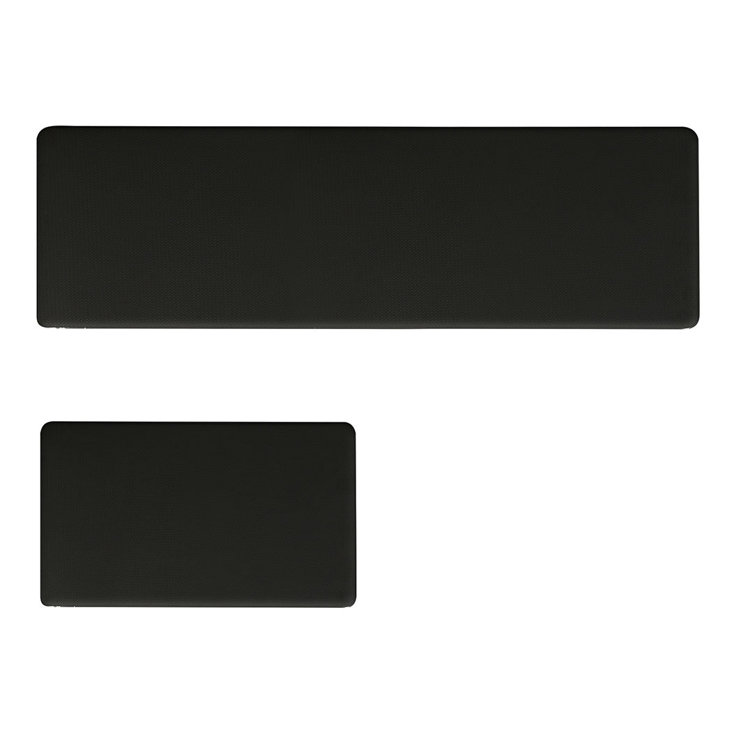 Marlow Kitchen Rug 2PCS Non Slip Anti Fatigue Mat Black-1894516802344587264