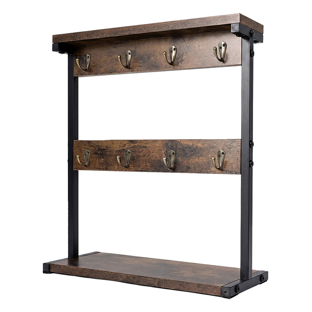 Levede Mug Rack 8 Hook Storage Holder Stand Kitchen Counter Cup Organizer Rustic-2072893556493783040