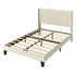 Levede Metal Wooden Bed Frame Queen Panel Plush Upholstered Mattress Platform-2050056770650509312