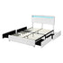 Levede Double Bed Frame RGB LED PU 4 Drawer USB-2006732834257113088