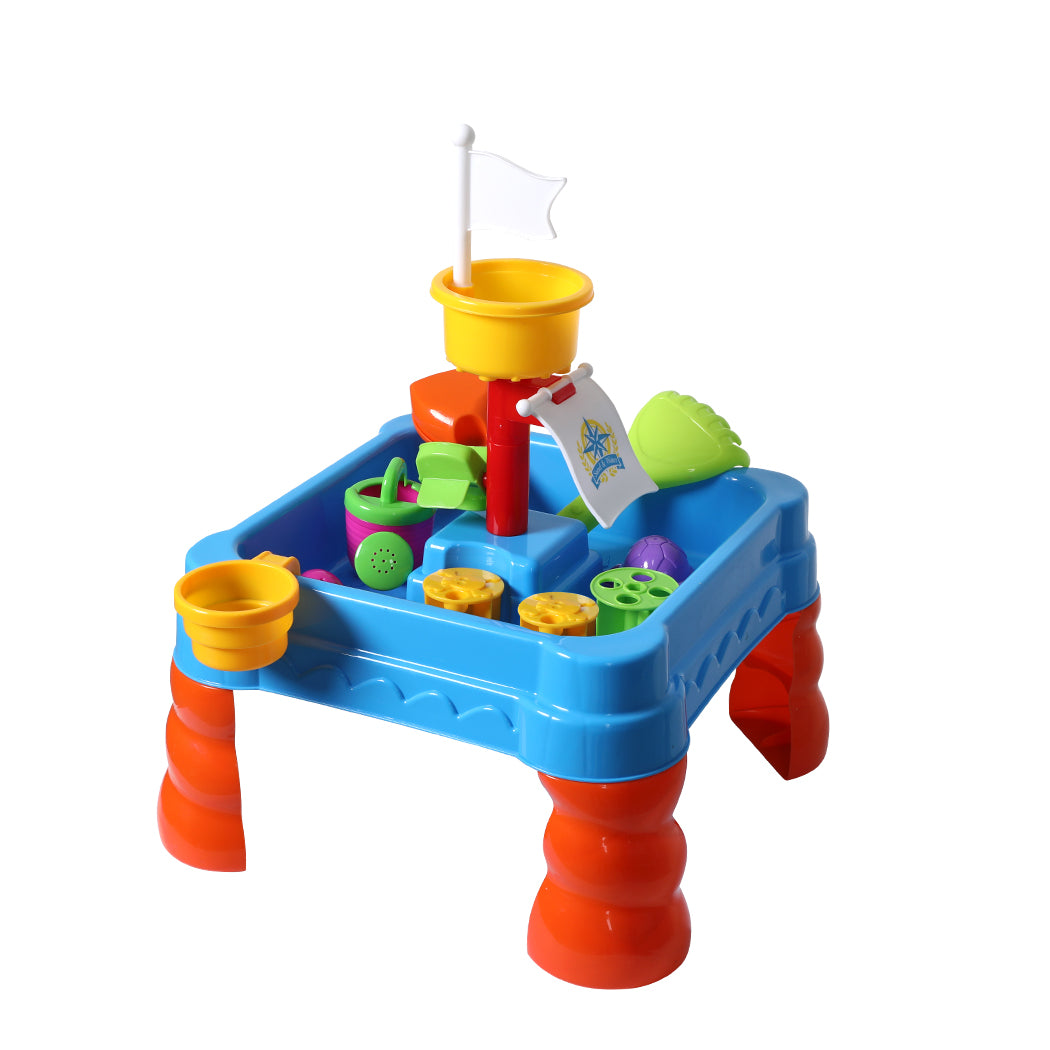 21pc Kids Sand Water Activity Play Table-1864184650843426816