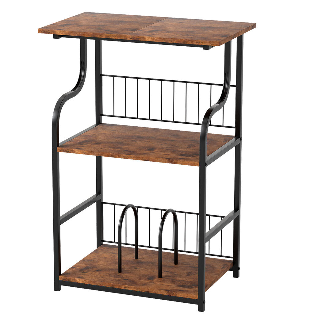Levede Side Table 3-Tier Storage Shelf Modern Table-2050056752157822976