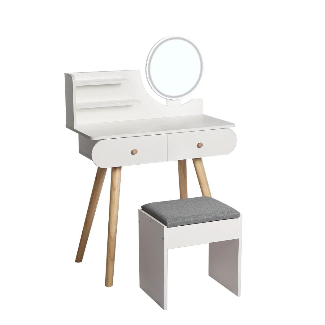 Levede Dressing Table Stool LED Mirror-2006732941836816384