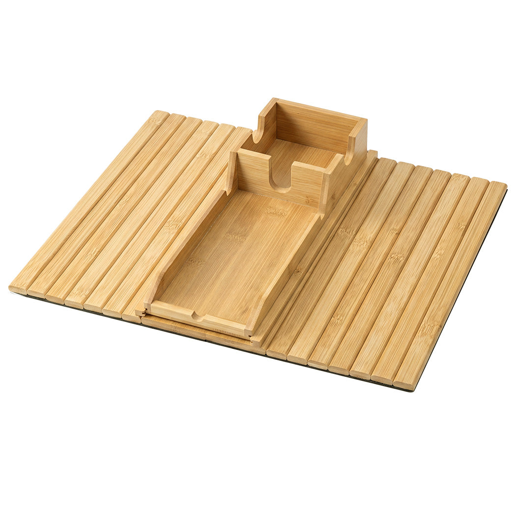 Levede Bamboo Sofa Arm Tray Cup Holder Detachable Couch Side Table Non-Slip-2072893557148094464
