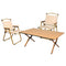 Levede Folding Camping Table Chair Set Oak-2006733114126241792