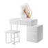 Levede Dressing Table Stool Set with Mirror Led-1894516789329661952