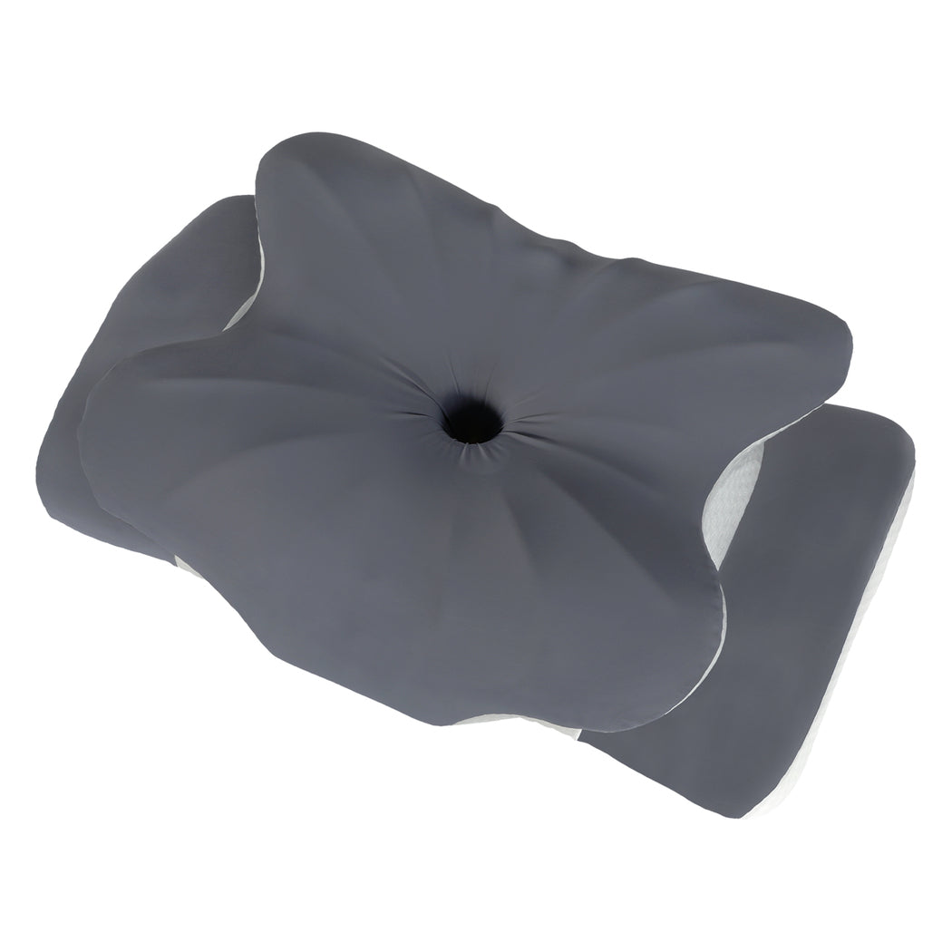 Dreamz Ergonomic Cervical Neck Pillow for Side Back Stomach Sleepers Washable-2061251866569871360