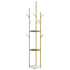 Levede Coat Rack Clothes Stand 8 Hook Organizer Gold-2018816841975205888