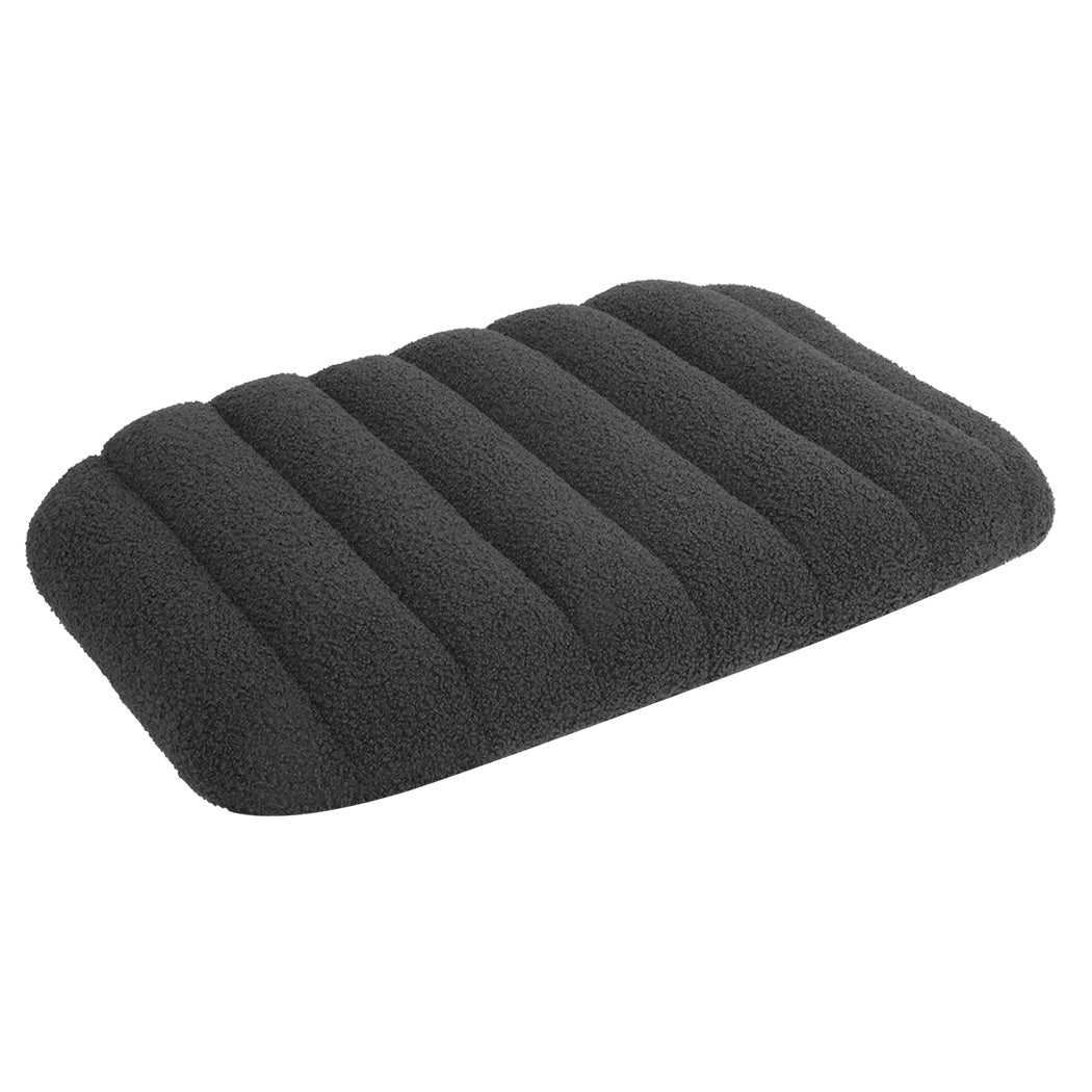 Pawz M Size Orthopedic Dog Bed with Sherpa Plush Removable Cover in Grey-1937319822924845056