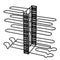 Toque Pot Rack Organizer 8 Tier Adjustable Pan Holder Kitchen Storage Shelves-2050059014796087296