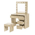 Levede Dressing Table Stool Set Makeup Mirror Led-1950770004920242176