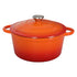 Toque Cast Iron Pot Dutch Oven Enameled Evenly Heats for Slow Cooking Orange-2109799595842932737