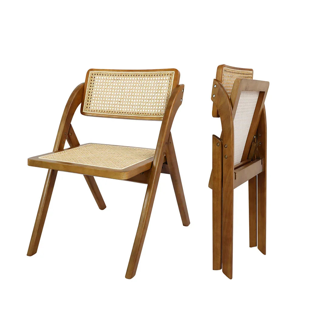 Levede 4X Foldable Rattan Dining Chairs-2006732726866153473