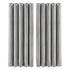 Marlow Blackout Curtains 2X Velvet Room Darkening Eyelet Curtains Decor Grey-2072893567810015232