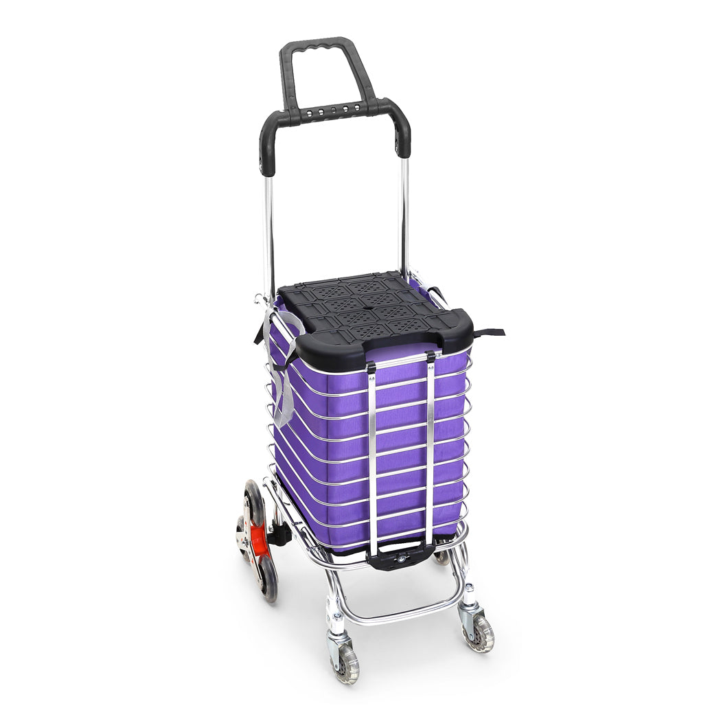 Foldable Shopping Cart Trolley Basket-2029387262369861632