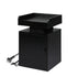Levede Bedside Table USB Charger Outlet RGB Black-2006732841714585600