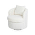 Levede Fleece Swivel Chair-1894516730991087616