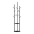 Levede Coat Rack Clothes Stand 8 Hook Organizer Black-2018816848522514432