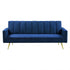 Levede Sofa Bed Convertible Velvet Lounge Recliner Couch Sleeper 3 Seater Blue-2006732804825681920