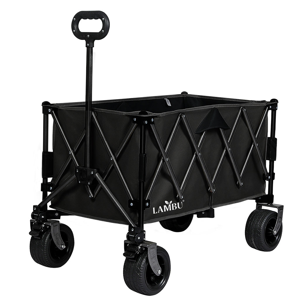 Lambu Folding Wagon Cart Black