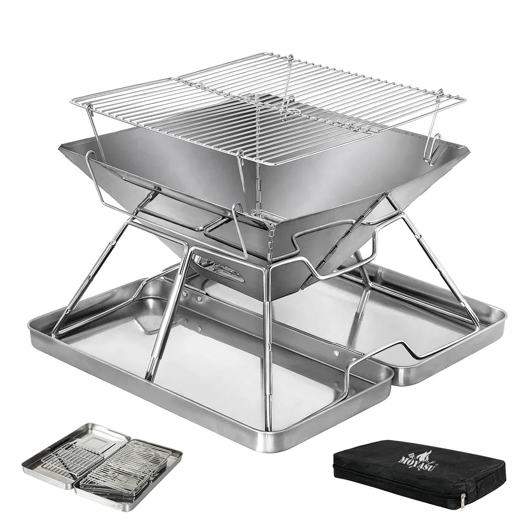Levede Folding BBQ Portable Charcoal Grill 2-IN-1-2006732907498049536