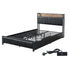 Levede Double Bed Frame PU Mattress Base Storage Drawer Headboard USB Charge-2100034935908864000