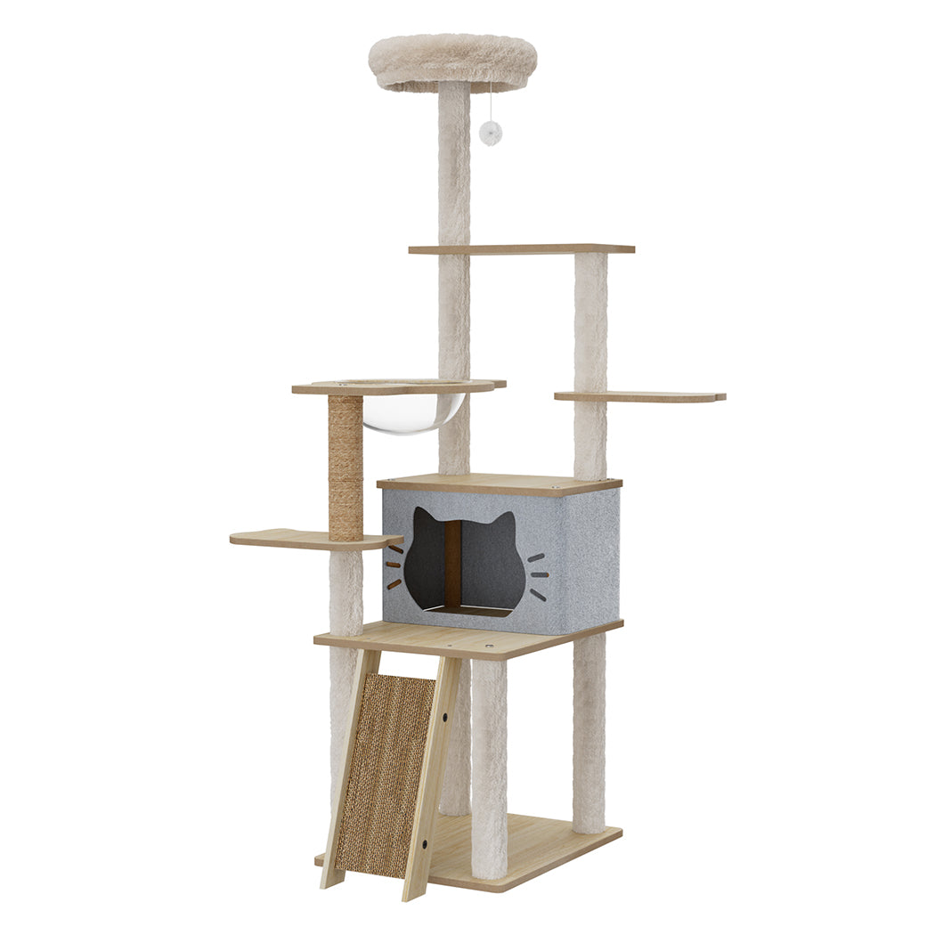 Pawz Cat Tree Tower Large Scratcher Condo House 160cm-1942353719559589888