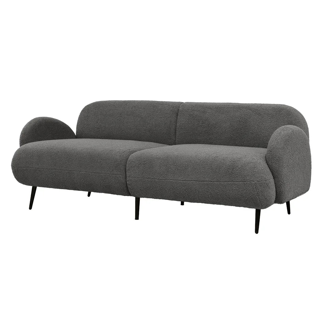 Levede Cloud Sofa 3 Seater Sherpa Fleece Beige-2006732843522330624