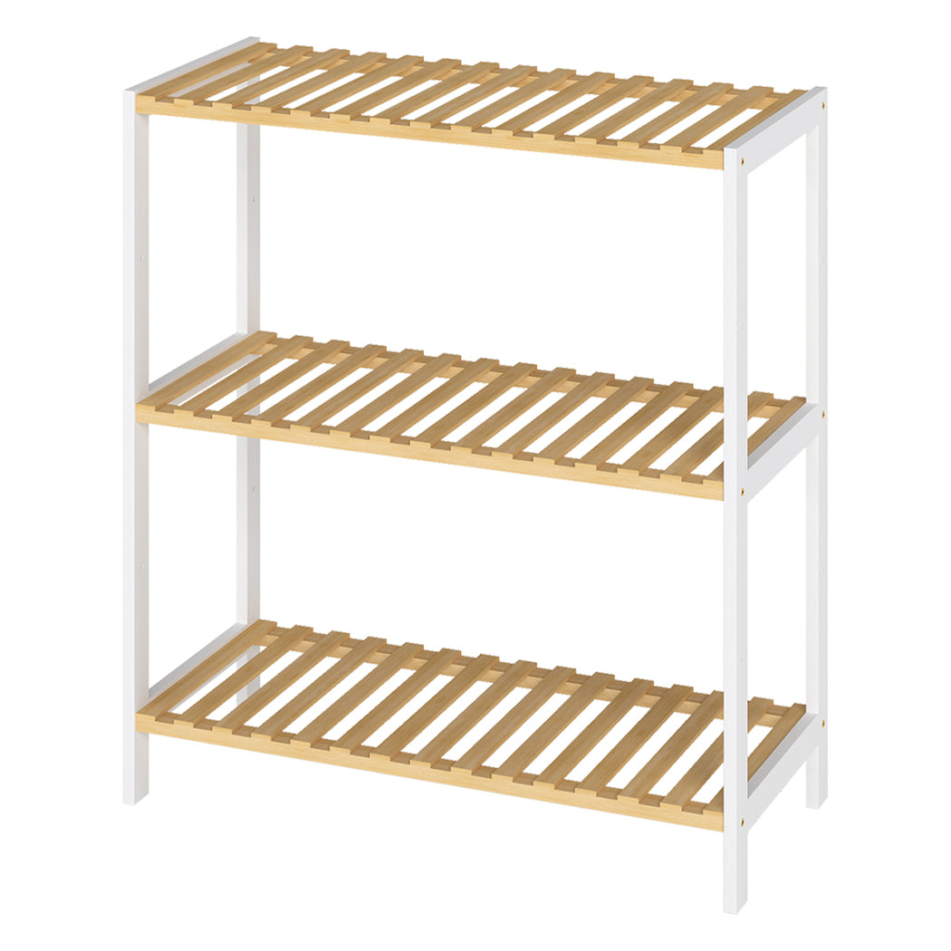 Levede Bamboo Storage Rack 3 Tier Shelf Shoe Organiser-2065254664798081024