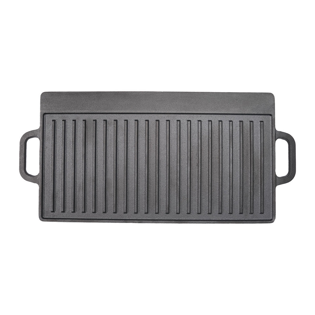 Toque 49.5cm Reversible Cast Iron Griddle Pan Non-Stick-2050056749658017792