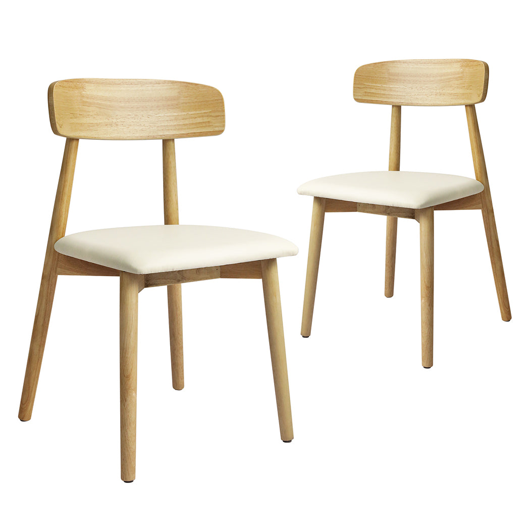 Levede 2x Dining Chairs Kitchen Chair Natural-1864183288890003456