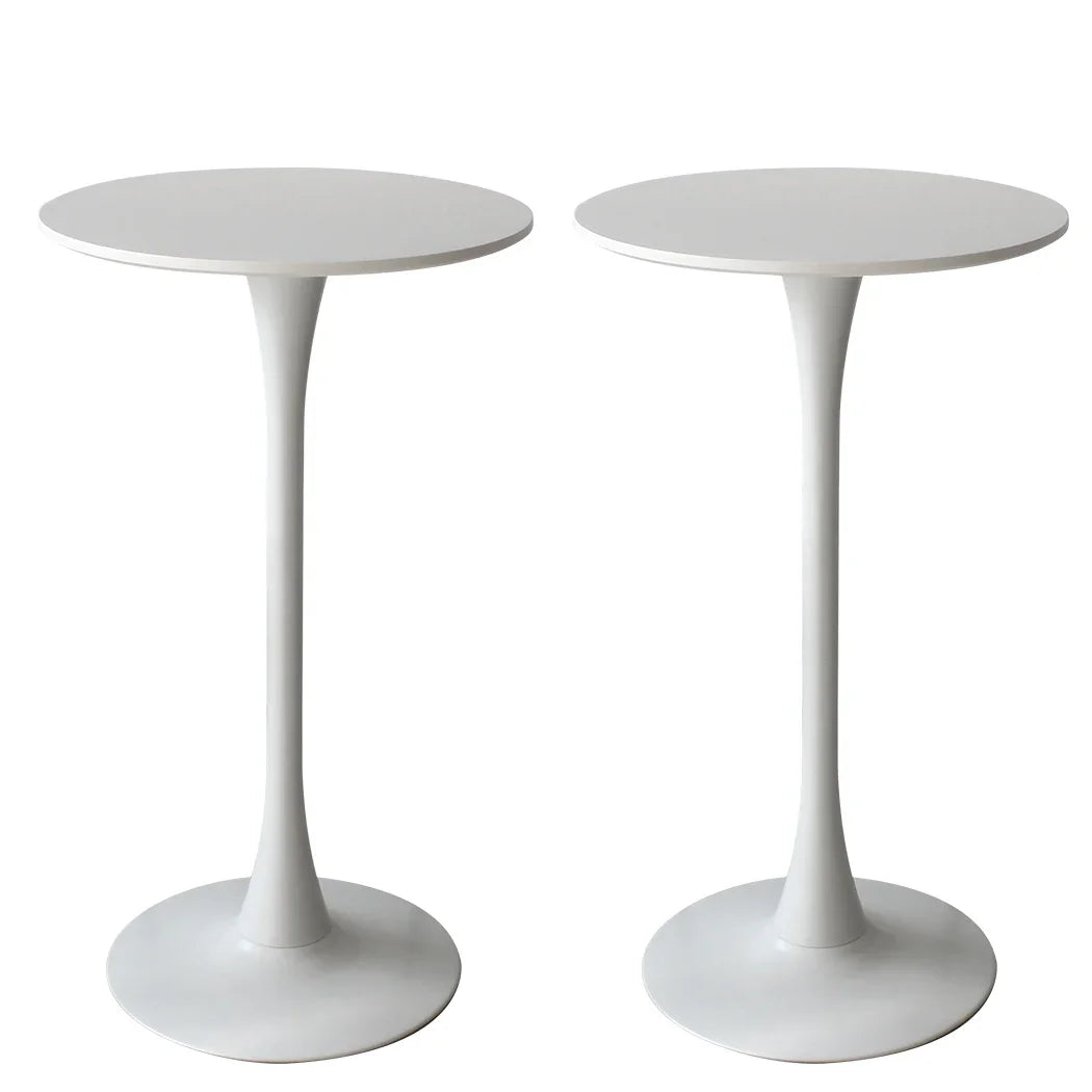 Levede 2x Round Bar Table Pub Tables White-2006733275493699584