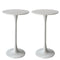 Levede 2x Round Bar Table Pub Tables White-2006733275493699584