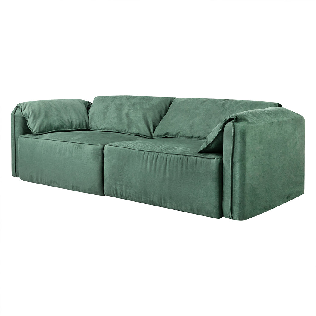 Levede Sofa Floor Couch 3-Seater Leathaire