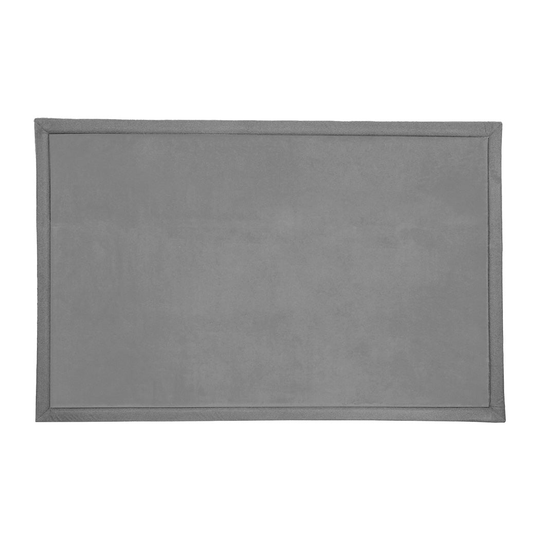 Marlow Coral Velvet Area Rugs Large Mat 120x200cm Grey-1894516802801766400