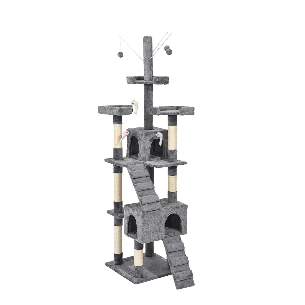 PaWz Cat Tree Scratching Post Scratcher Grey-2025742037013368832