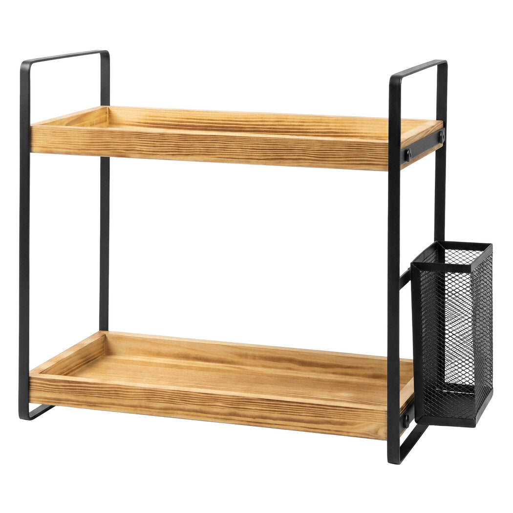 Levede 2 Tier Countertop Organiser Classic Storage Rack Shelf Bathroom Kitchen-2072893555088691200