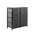 Levede Storage Cabinet Tower Chest Dark Grey-2018816882634788864