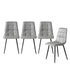 Levede 4x Dining Chairs Kitchen Chair Grey Faux Leather-2006733265016328192