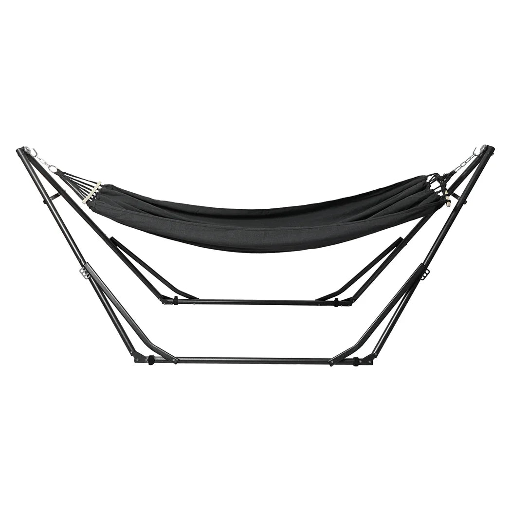 Mountview Foldable Hammock Hanging Chair with Stand Portable 3 Gear Adjustable-2050056768599494656